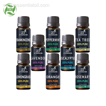 Set de regalo de aceites esenciales para difusor de aromaterapia.